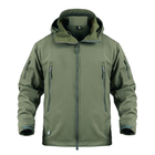 Тактична куртка / вітровка Pave Hawk Softshell olive L - зображення 1