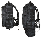 Супер-крепкий туристический рюкзак трансформер с поясным ремнем на 40-60 литров Атакс Кордура 1200 ден - изображение 3