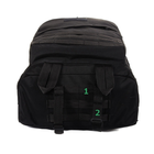 Походный тактический рюкзак с органайзером и поясным ремнем на 40 литров Черный - изображение 6