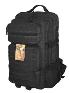 Міцний тактичний штурмовий рюкзак на 38 літрів чорний - зображення 1