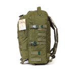 Крепкий походный тактический рюкзак с органайзером на 40 литров олива - изображение 3