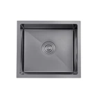 Мойка кухонная KRONER HANDMADE (KRP) PVD Schwarze-4843HM D3.0-1.0T215