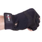 Перчатки тактические без пальцев , военные перчатки, перчатки многоцелевые размер M Черные SB-161591 - изображение 5