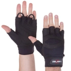 Перчатки тактические без пальцев , военные перчатки, перчатки многоцелевые размер S Черные SB-161591 - изображение 1