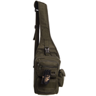Рюкзак тактический патрульный однолямочный сумка-слинг тактическая V-5 л Оливковая TY-184 - изображение 1