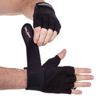 Тактичні рукавички без пальців, військові рукавички, рукавички багатоцільові шкіряні XL XL Чорні SB-161070 - зображення 3
