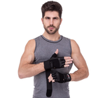 Перчатки тактические кожаные без пальцев , военные перчатки, перчатки многоцелевые размер XXL Черные SB-161085 - изображение 3