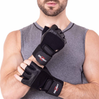 Рукавички тактичні шкіряні без пальців, рукавички, рукавички багатоцільові розмір XL Чорні SB-161085 - зображення 9