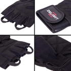 Тактические перчатки без пальцев , военные перчатки, перчатки многоцелевые размер L Черные SB-161070 - изображение 7