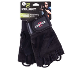 Тактичні рукавички без пальців, військові рукавички, багатоцільові рукавички шкіряні розмір L Чорні SB-161070 - зображення 10