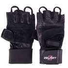 Рукавички тактичні шкіряні без пальців, військові рукавички, рукавички багатоцільові розмір M Чорні SB-161085 - зображення 7
