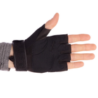 Тактические перчатки с открытыми пальцами BLACKHAWK Размер XL черные BC-4380 - изображение 4