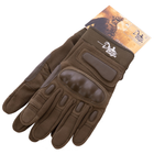 Тактические перчатки с закрытыми пальцами SILVER KNIGHT Размер XL оливковый BC-7052 - изображение 6