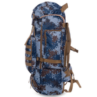 Тактический рюкзак военный рюкзак туристический бескаркасный RECORD V=50л синий пиксель TY-096 - изображение 6