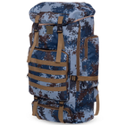 Тактический рюкзак военный рюкзак туристический бескаркасный RECORD V=50л синий пиксель TY-096 - изображение 7