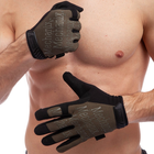Тактические перчатки с закрытыми пальцами MECHANIX оливковые Размер M BC-5623 - изображение 1