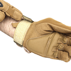 Перчатки мужские тактические с защитой OKLAI 705 XL Sand Khaki - изображение 6