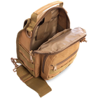 Рюкзак тактический патрульный однолямочный сумка-слинг тактическая SILVER KNIGHT V-20л khaki TY-098 - изображение 2