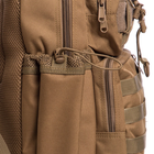 Рюкзак тактичний патрульний однолямочный SILVER KNIGHT 30 літрів khaki TY-5386 - зображення 4
