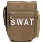 Сумка тактическая на пояс SILVER KNIGHT khaki SWAT - изображение 7