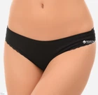 Трусы бразилиана с кружевной тесьмой Sielei 1257 Nero 48(XL) Черный