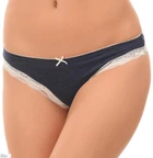 Трусы бразилиана с кружевом Sielei 1267 Blu 40(XS) Синий