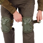 Комплект тактическая защита наколенники, налокотники OAKLEY TY-7495 оливковый - изображение 3