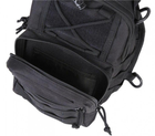 Універсальна тактична сумка рюкзак через плече, міська чоловіча повсякденна H&S Tactic Bag 600D. Чорна - зображення 5