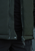 Куртка тактична зимова на блискавці з капюшоном XS polk khaki - зображення 9