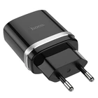 Мережевий зарядний пристрій Hoco 1xUSB QC3.0 18W зарядка для телефона C12Q Smart Black (C12Q_B)
