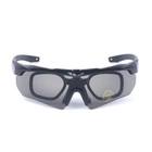 Тактичні окуляри Crossbow зі змінними лінзами Black - зображення 4