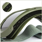 Тактичні окуляри-маска зі змінними лінзами RK3 Green - зображення 6