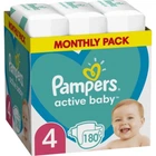 Підгузки Pampers Active Baby Розмір 4 Junior Extra Sleep 180 штук Maxi 9-14 кг