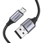 Кабель зарядний Ugreen US290 Micro USB 18W Fast Charging Cable 5V 2.4A 0.25 M Black (60144)