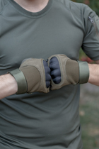 Тактичні рукавиці Bezet SMART Touch закриті повнопалі L Зелені - изображение 2