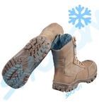Берці зимові черевики тактичні чоловічі, туфлі тактичні чоловічі берці зимові, натуральна шкіра, розмір 45, Bounce ar. BL-HK-1045, колір хакі - зображення 2
