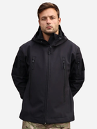 Тактическая куртка утепленная Grifon Squad Soft Shell 1220806 56 Черная (ROZ6400158944) - изображение 1