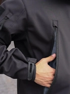 Тактична куртка утеплена Grifon Squad Soft Shell 1220806 50 Чорна (ROZ6400158941) - зображення 7