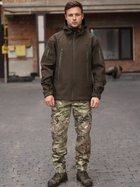 Тактическая куртка утепленная Grifon Squad Soft Shell 1220809 46 Коричневая (ROZ6400158945) - изображение 3