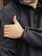 Тактическая куртка утепленная Grifon Squad Soft Shell 1220806 46 Черная (ROZ6400158939) - изображение 9