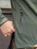 Тактична куртка утеплена Grifon Squad Soft Shell 1221132 54 Хакі (ROZ6400158937) - зображення 11
