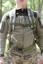 Тактический рюкзак Soldier Outdoor 45 литров Трехцветный камуфляж - изображение 3