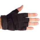 Тактичні рукавички з відкритими пальцями BLACKHAWK BC-4380 розмір L чорний - зображення 3