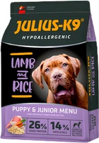 Сухой гипоаллергенный корм Julius-K9 Puppy & Junior Menu С ягненком и рисом