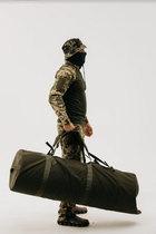 Тактичний військовий транспортний сумка-рюкзак 115 л баул Оліва - зображення 1