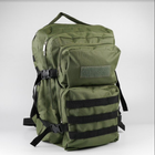 Військовий тактичний рюкзак 40 літрів чоловічий водовідштовхуючий Хакі - зображення 1