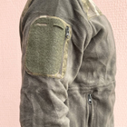 Кофта флисовая мужская тактическая с липучками под шевроны Bikatex Турция ВСУ (ЗСУ) Мультикам L 8101 хаки TR_1428 - изображение 6