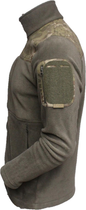 Кофта флісова чоловіча тактична з липучками під шеврони Bikatex Туреччина ЗСУ Мультикам M 8100 хакі TR_1428 - зображення 10