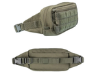 Тактична сумка-бананка Mil-tec Fanny Pack Molle ЗСУ 13512501 6652 23,5х6х12 см олива TR_779 - зображення 6