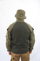 Рубашка мужская военная тактическая с липучками ВСУ (ЗСУ) Ubaks Убакс 20221853 8086 XXL 54 размер хаки TR_1343 - изображение 3